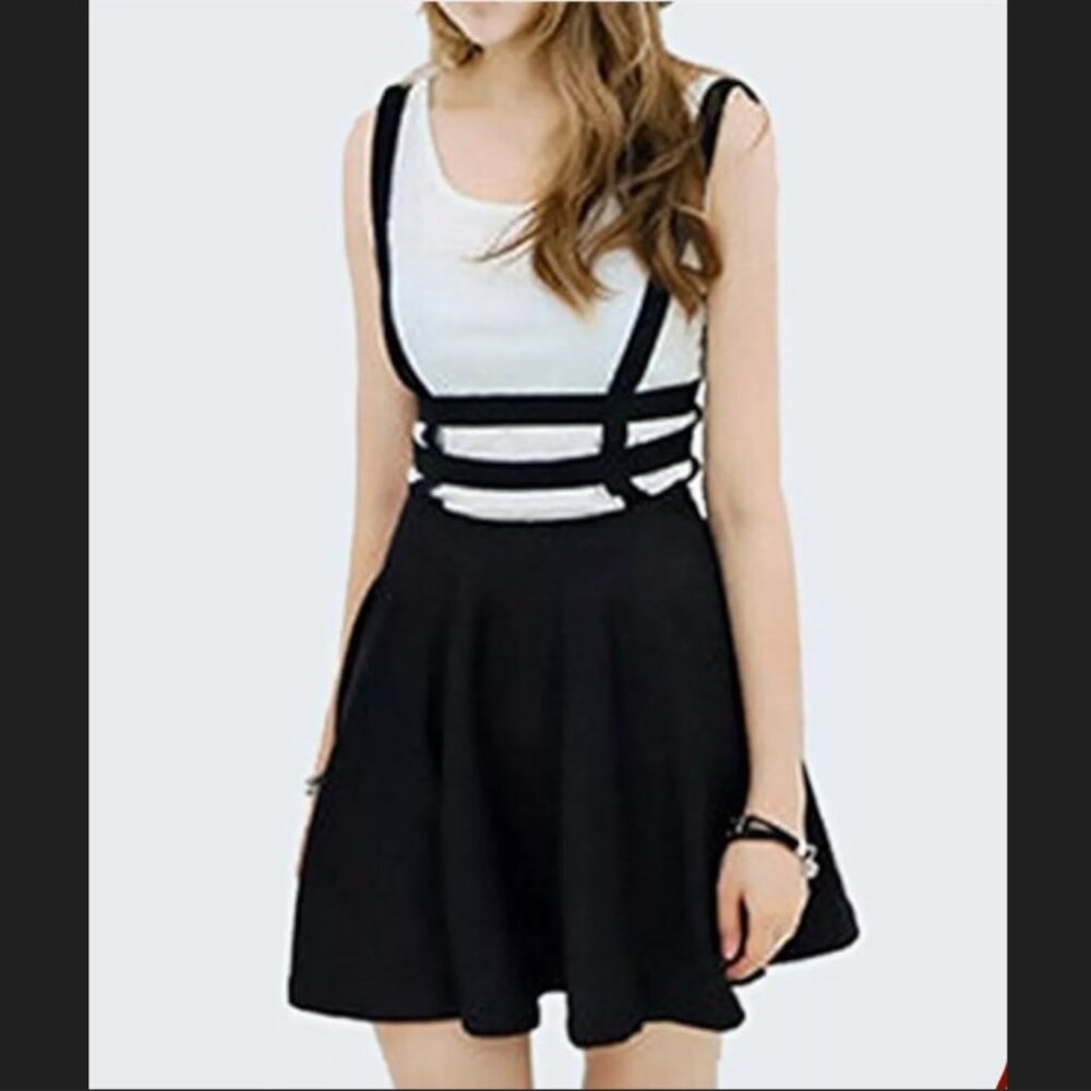 Bluetime Suspender Braces Skirt Small